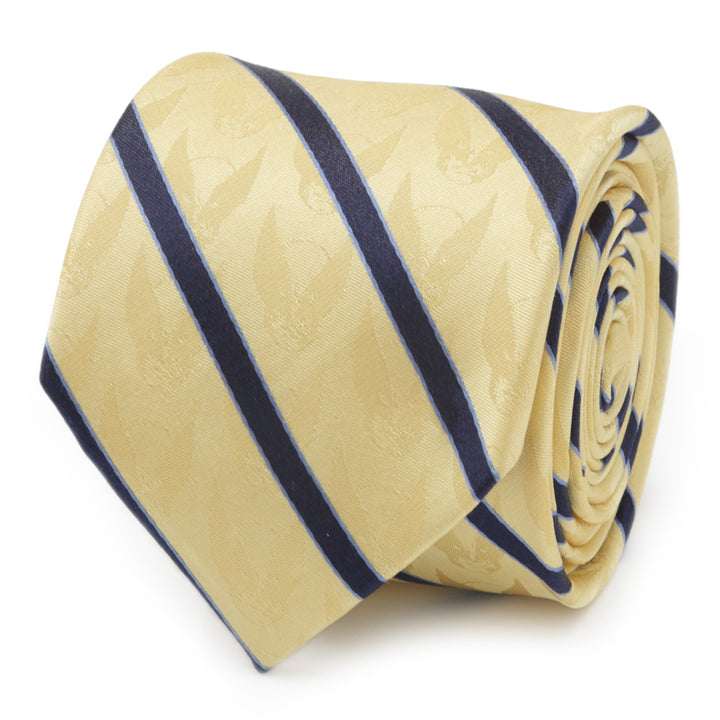 Wolverine Mask Yellow and Navy Silk Men's Tie Image 1