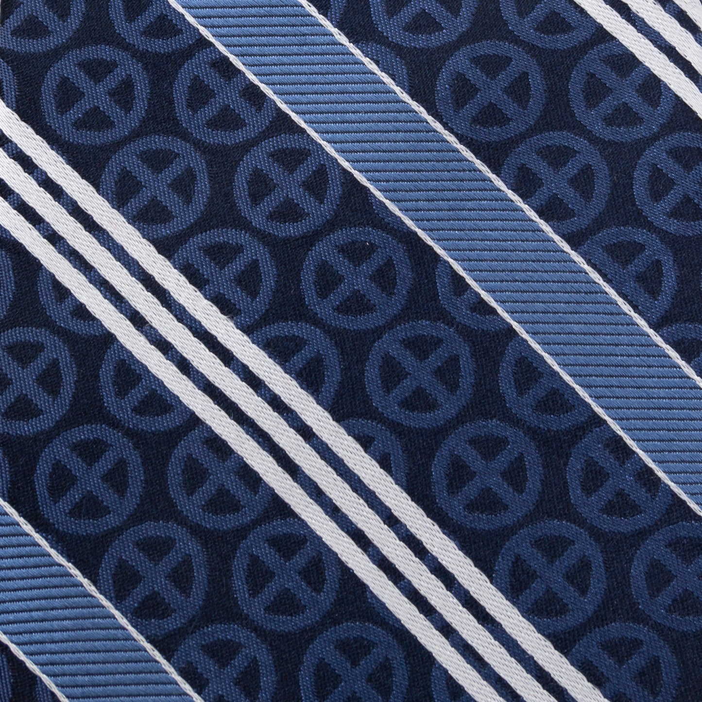 X-Men Symbol Navy Stripe Men's Tie Image 5