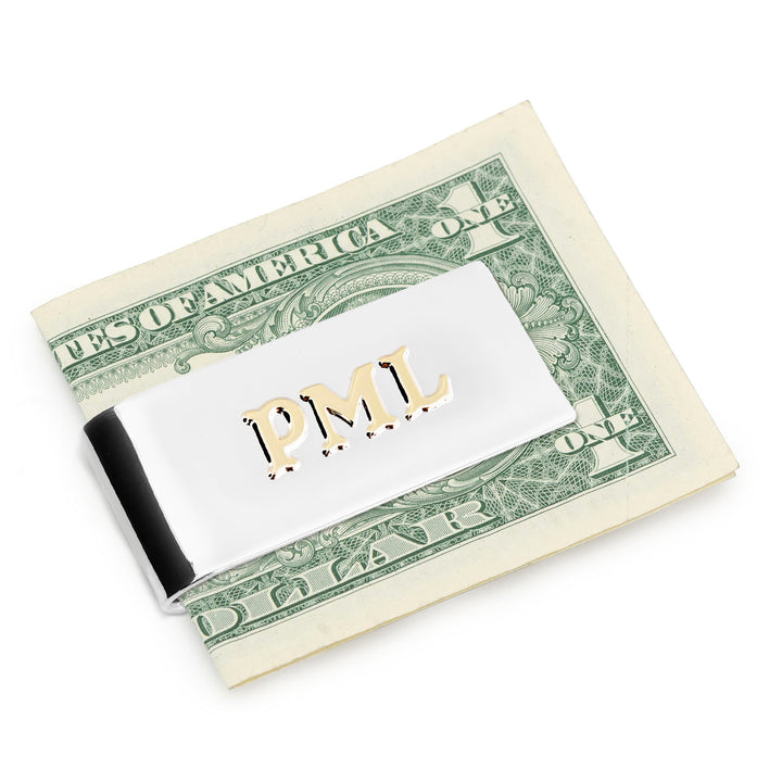 Two Tone Personalized Money Clip Image 3
