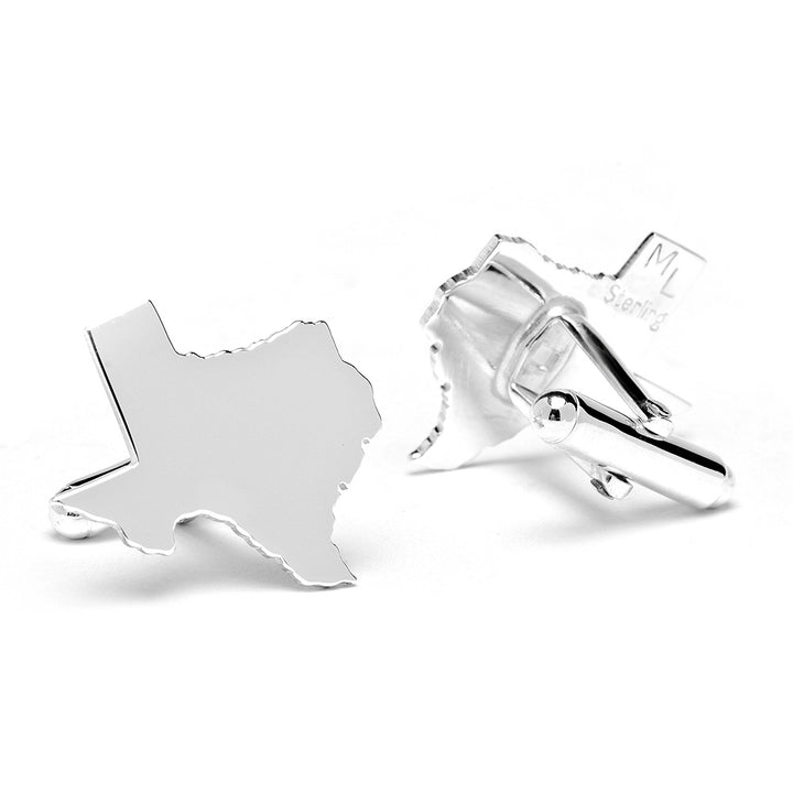 Polished Sterling Texas Cufflinks Image 2