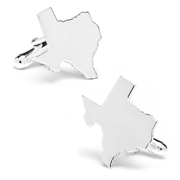 Polished Sterling Texas Cufflinks Image 1