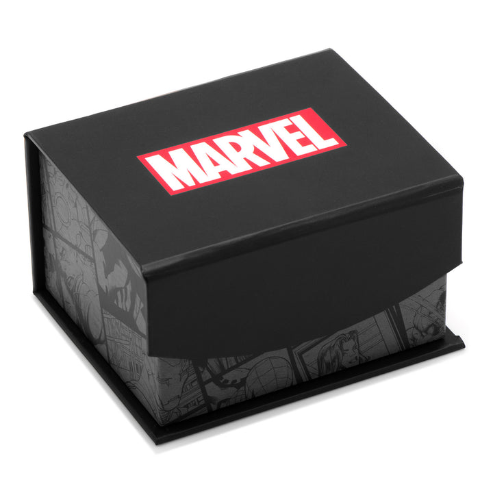 Sterling Silver 3D Captain America Shield Cufflinks Packaging Image