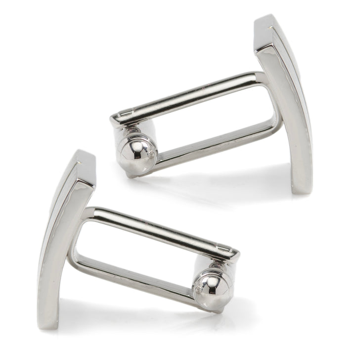 Divided Two Tone Square Cufflinks Image 4