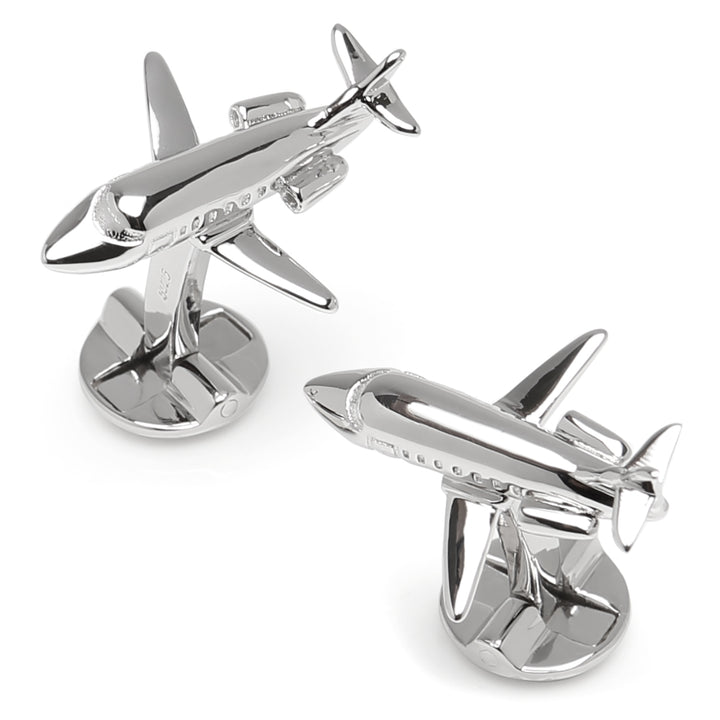 Sterling Private Jet Cufflinks Image 1