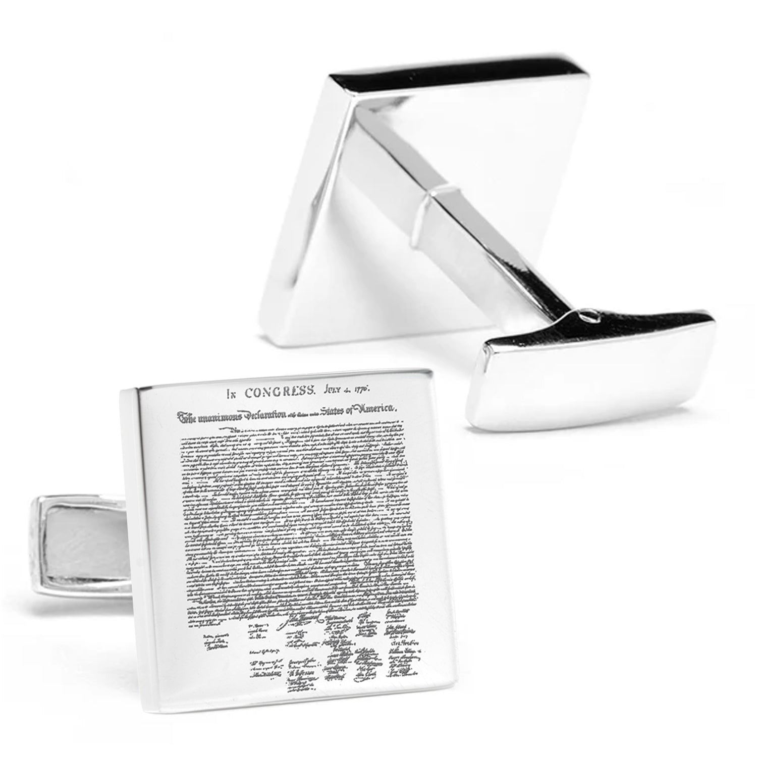 America 250 Heritage Cufflinks and Pocket Square Gift Set Image 4