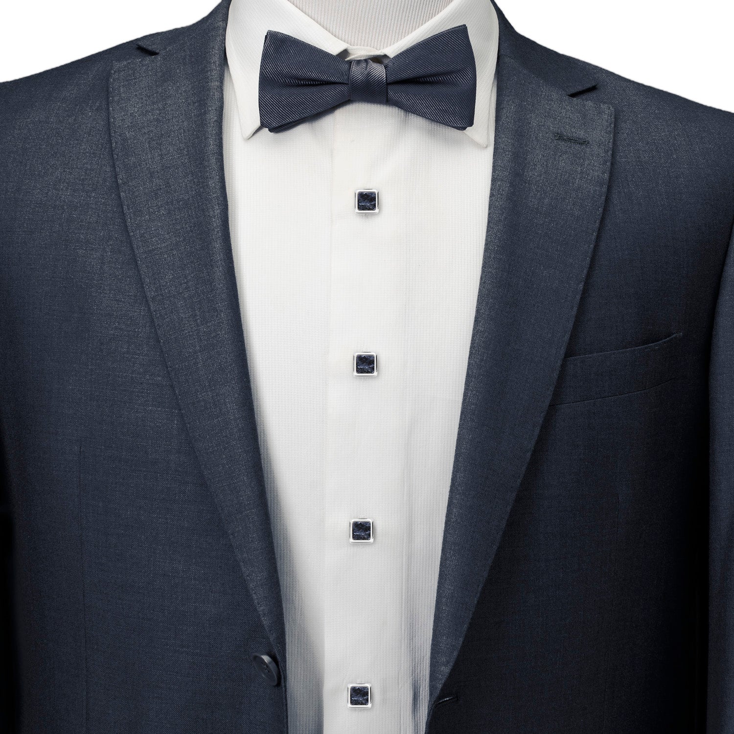 Silver and Sodalite JFK Presidential Studs Image 2