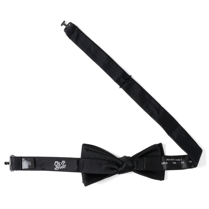 Black Silk Bow Pre-Tie Image 5