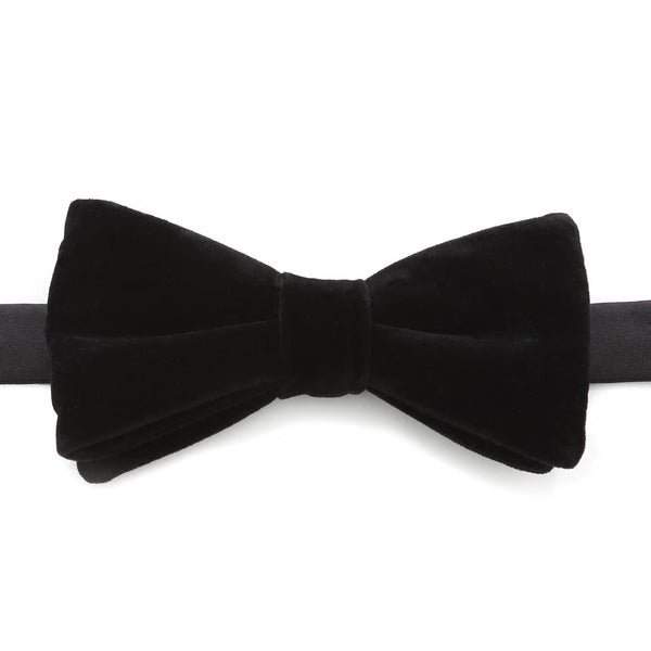 Black Velvet Bow Tie Image 1