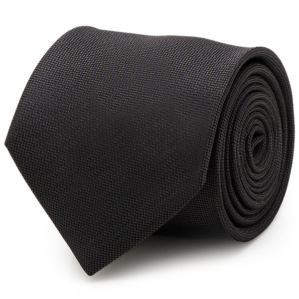 Black Silk Tie Image 1