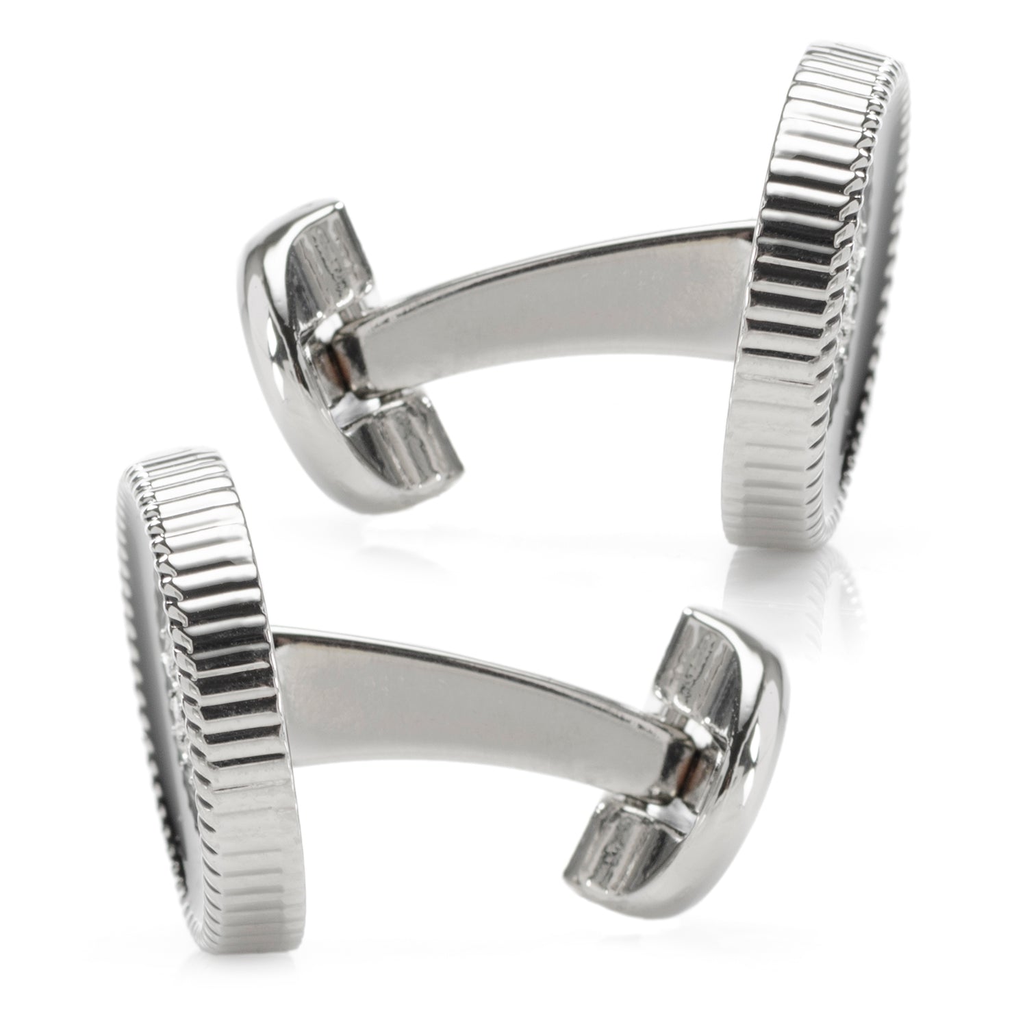 Crystal Button Rope Cufflinks Image 3