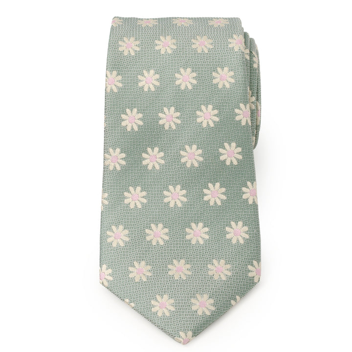 Daisy Soft Green Men's Tie Image 3