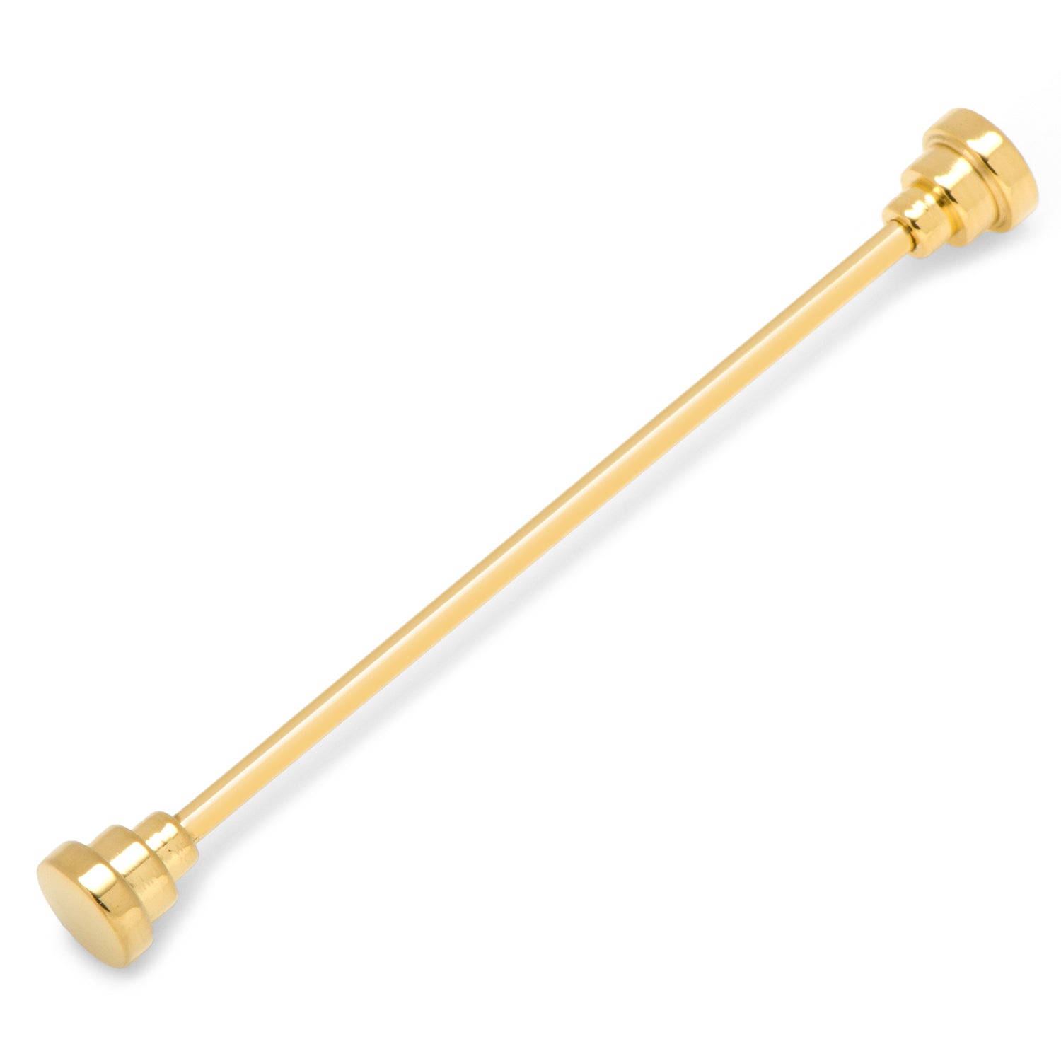 Stainless Steel Gold Steps Eyelet Collar Bar Image 1