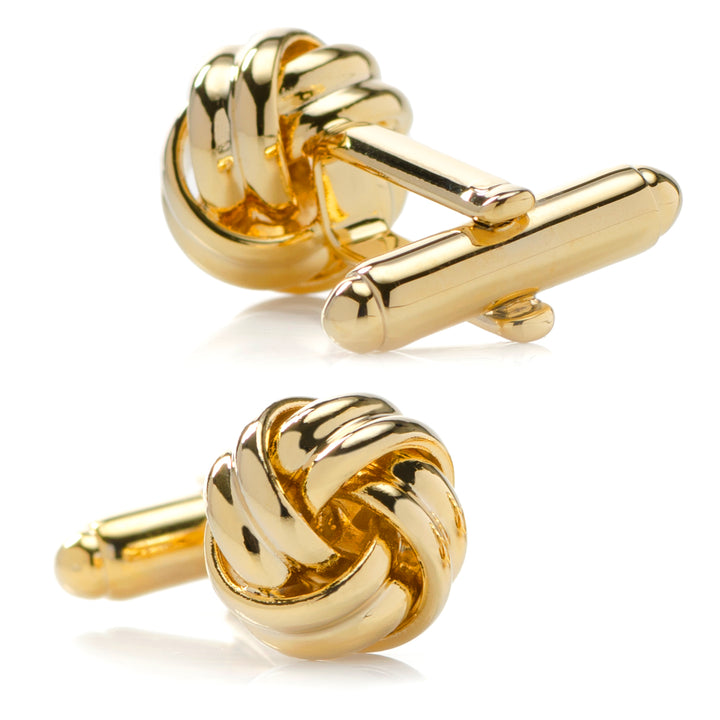 Gold Knot Cufflinks Image 2