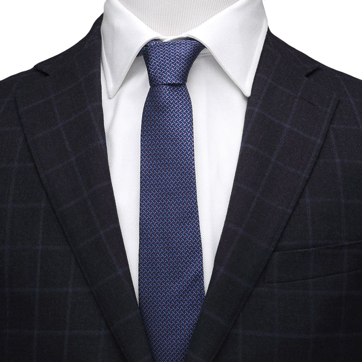 The Mitchell Tie (Iridescent Basketweave Men's Tie) Image 2