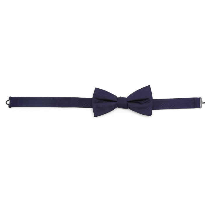 Navy Silk Bow Tie Image 7