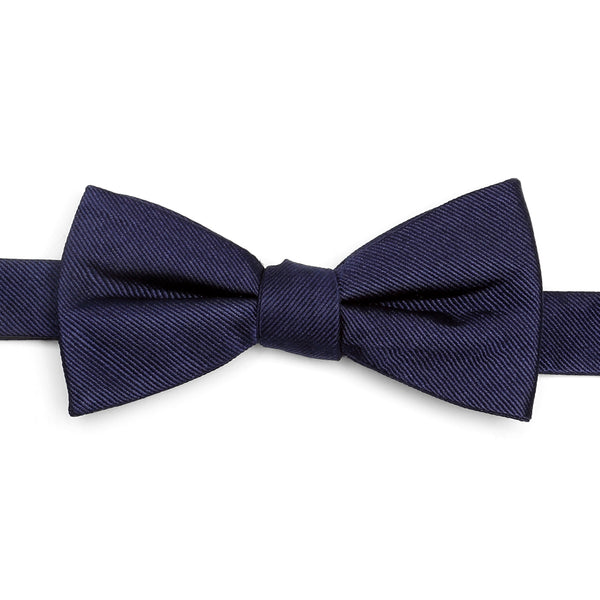 Navy Silk Bow Tie Image 1