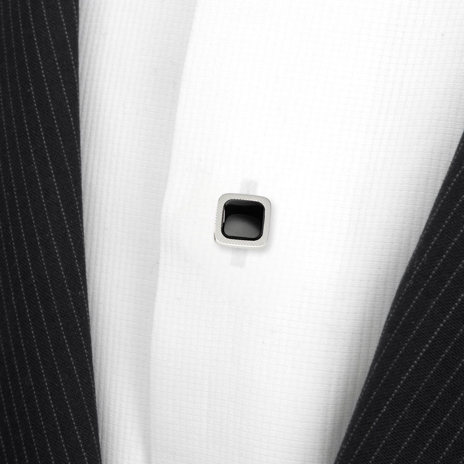 Ox and Bull - Onyx Cushion Stainless Steel Studs Image 4