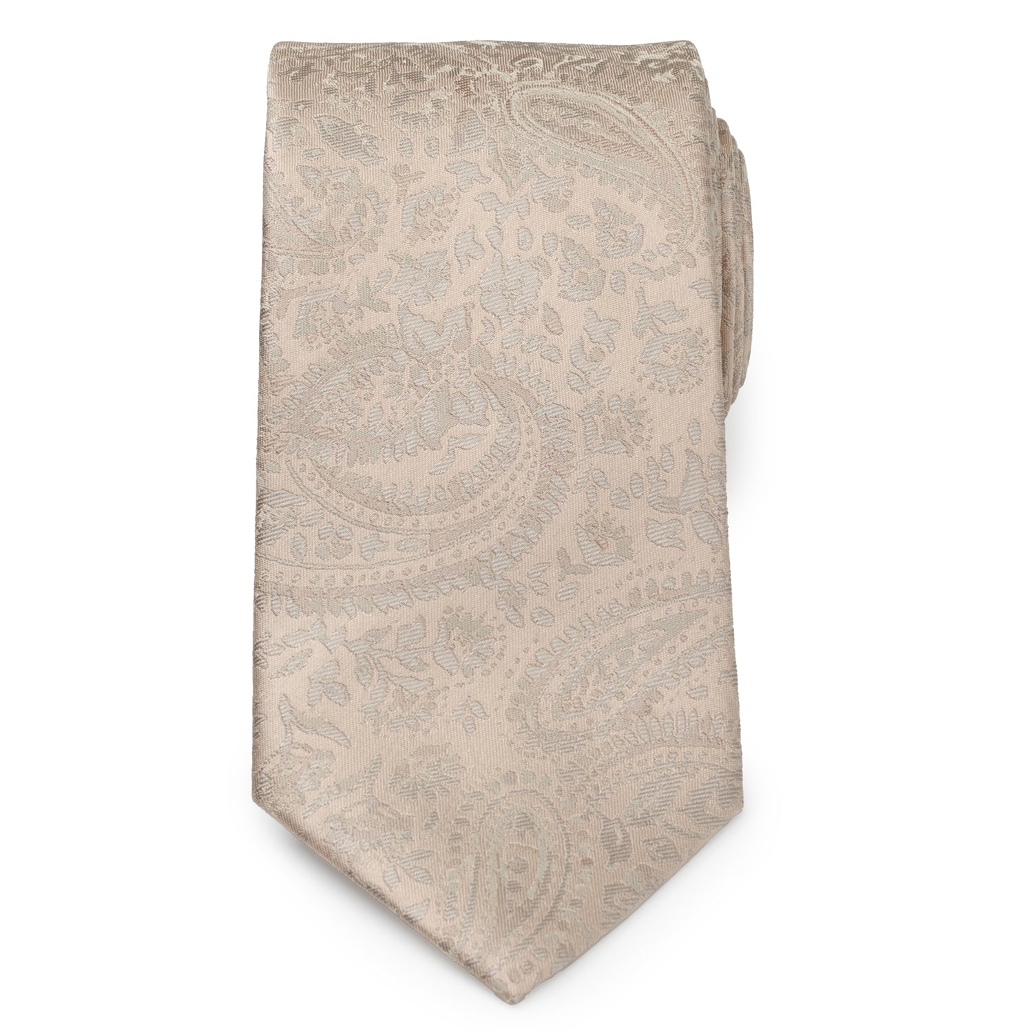 Champagne Paisley Men's Tie Image 3