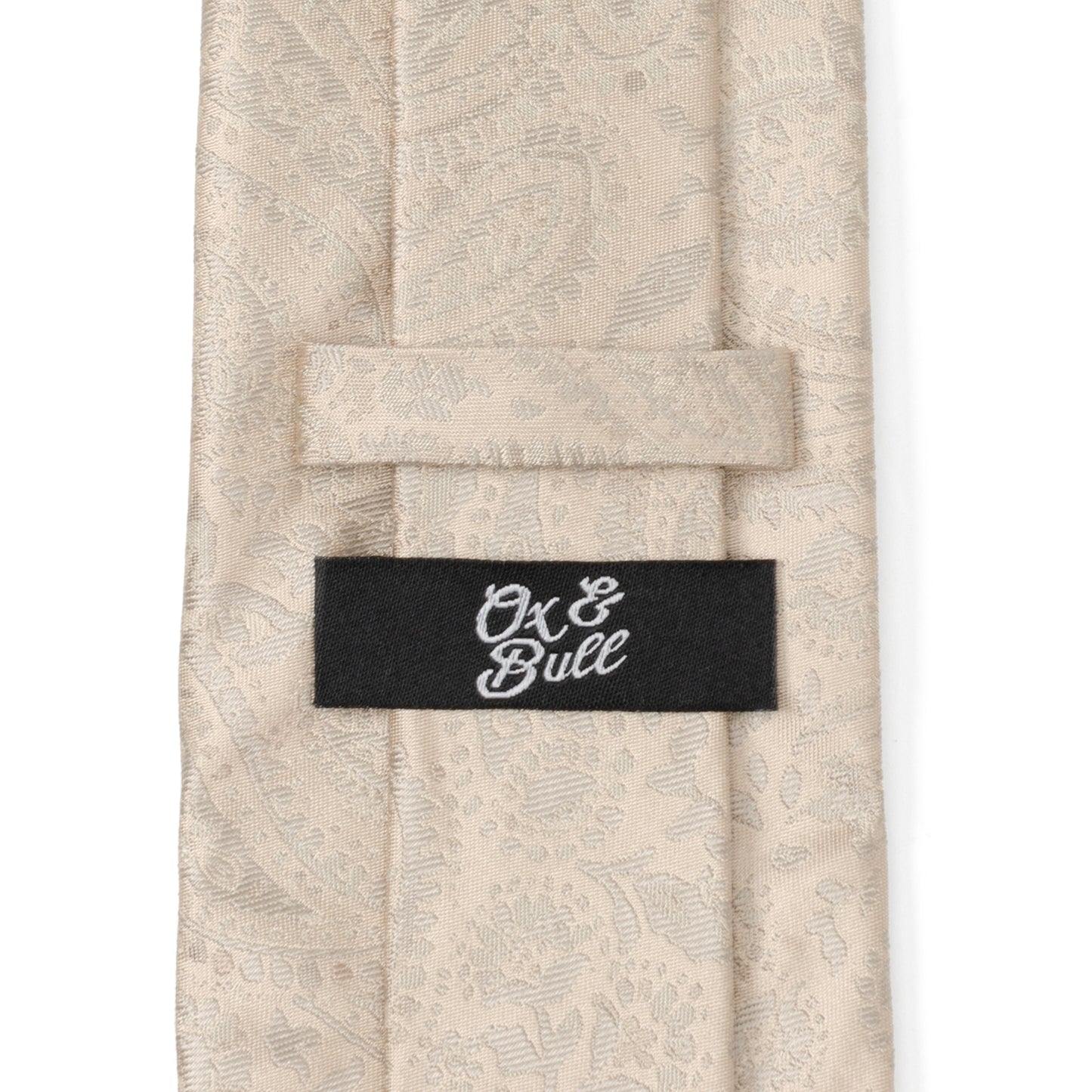 Champagne Paisley Men's Tie Image 5