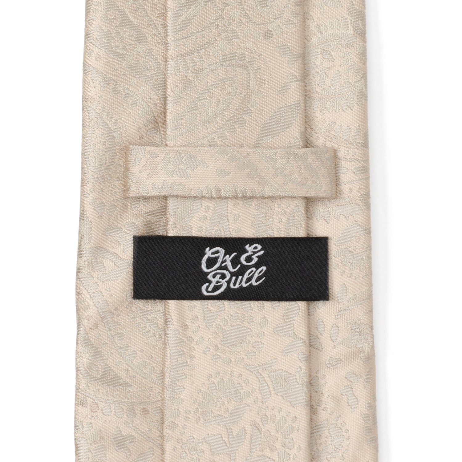 Champagne Paisley Men's Tie Image 5