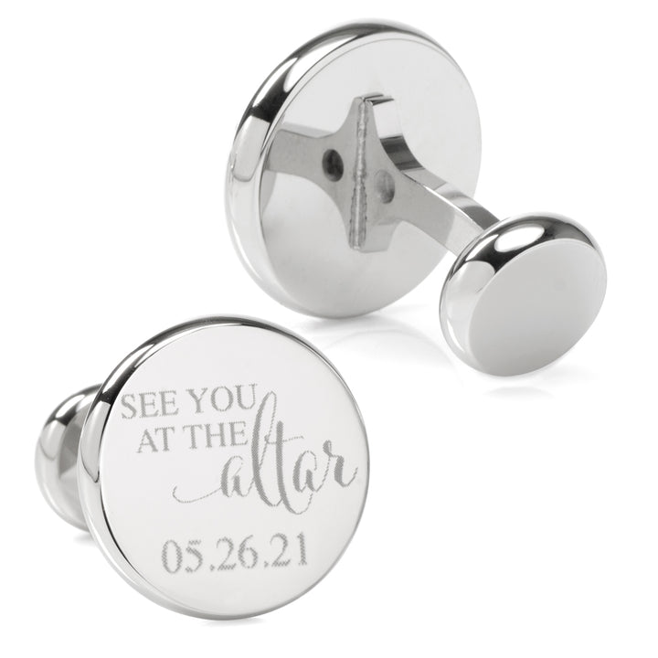 See You at the Altar Custom Photo Cufflinks Image 2