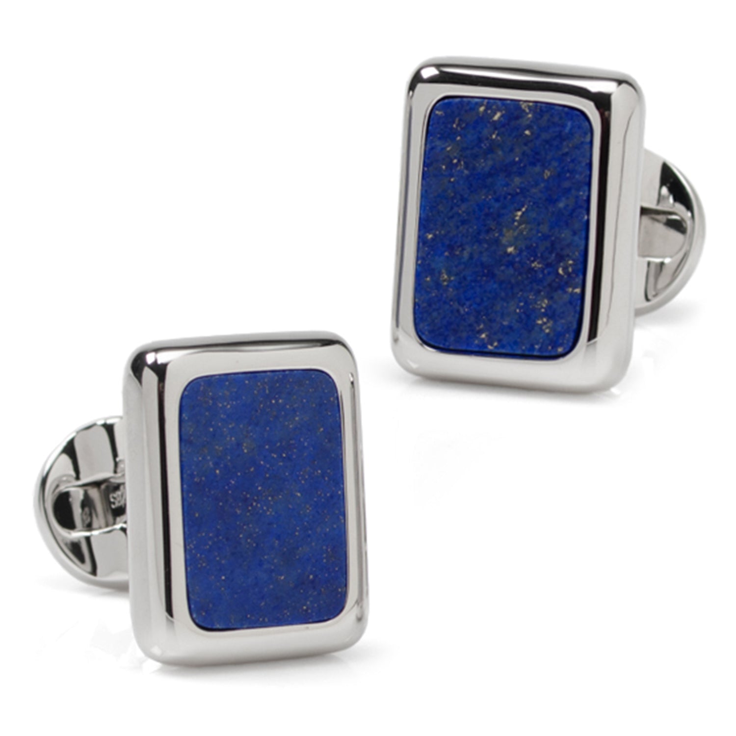 Sterling Silver and Lapis JFK Presidential Cufflinks Image 1