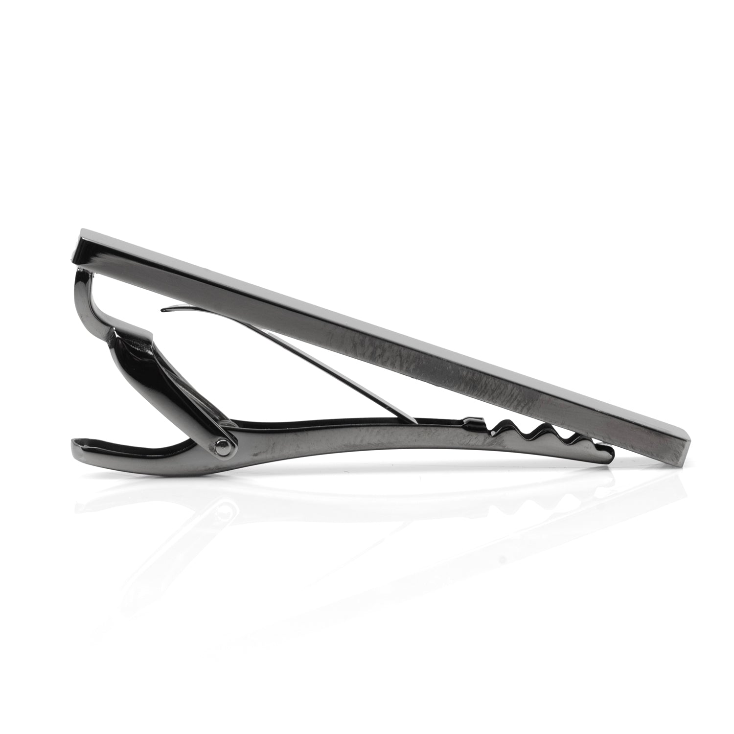 Stainless Steel Gunmetal Engravable Tie Clip Image 4