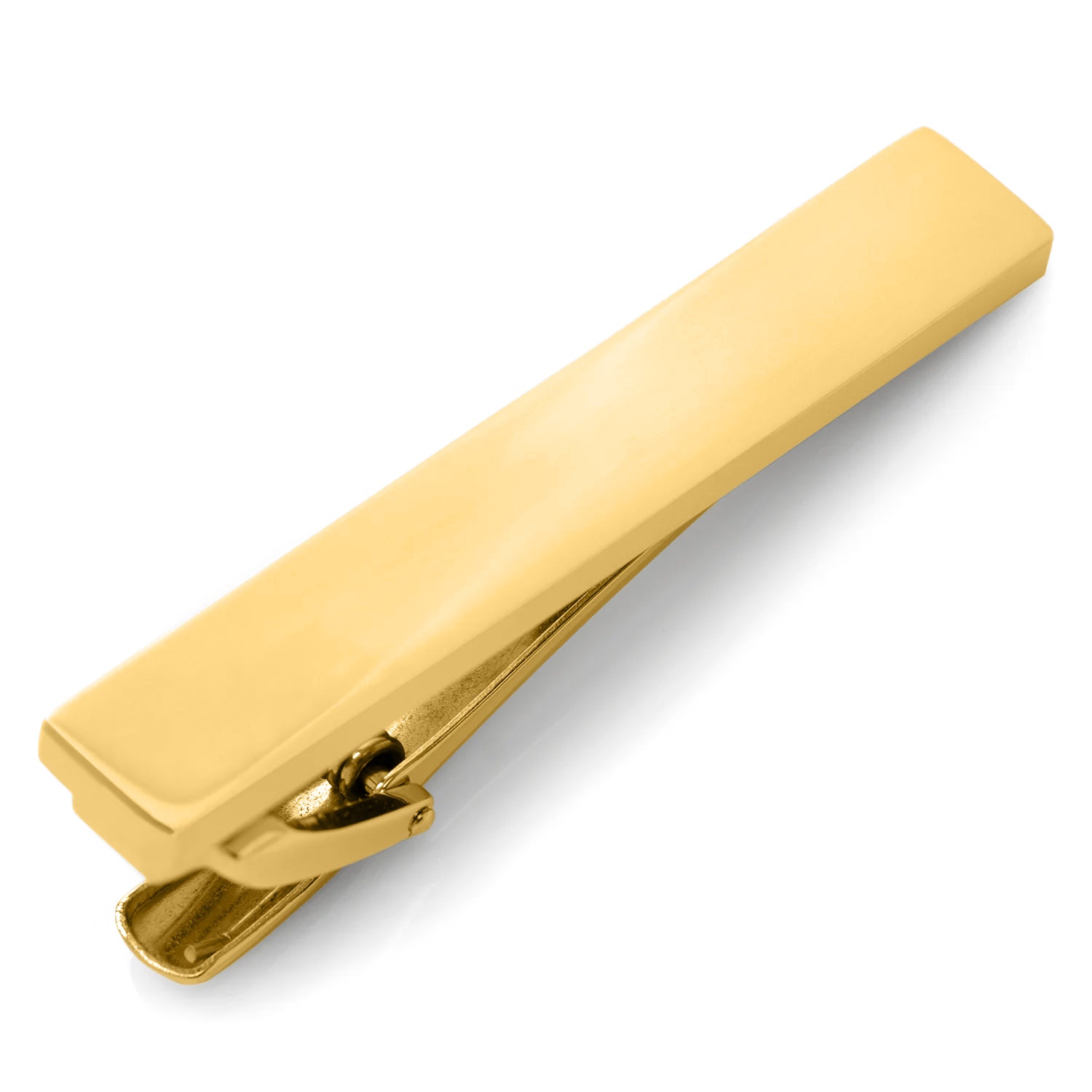 Gold Stainless Steel Engravable Tie Clip Image 1