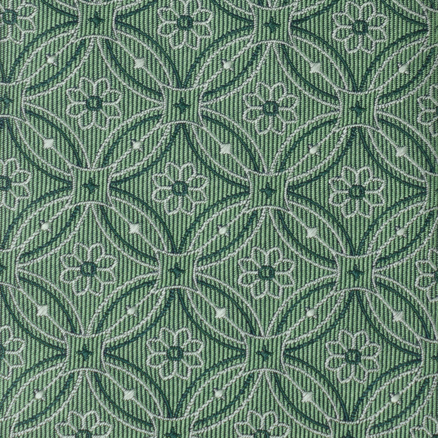 Watercress Green Tiled Big & Tall Men’s Tie Image 4