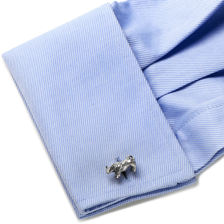 Sterling Bear and Bull Cufflinks Image 3