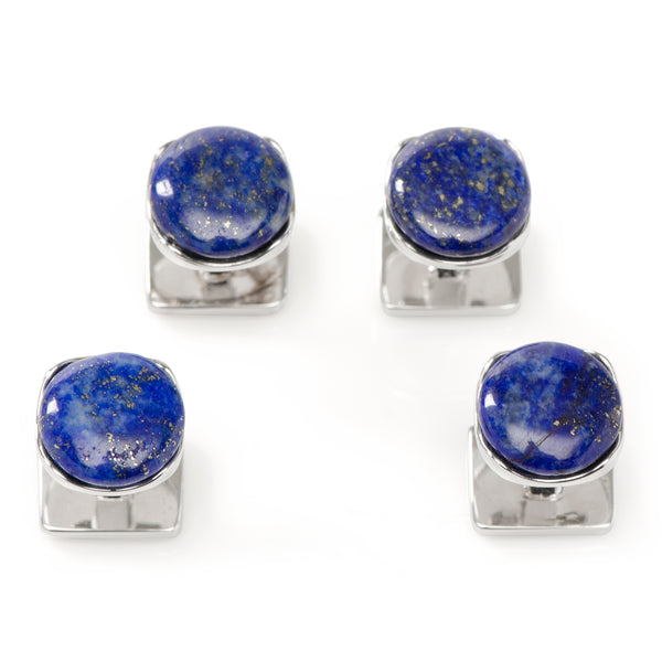 Sterling Silver Classic Formal Lapis Studs Image 1