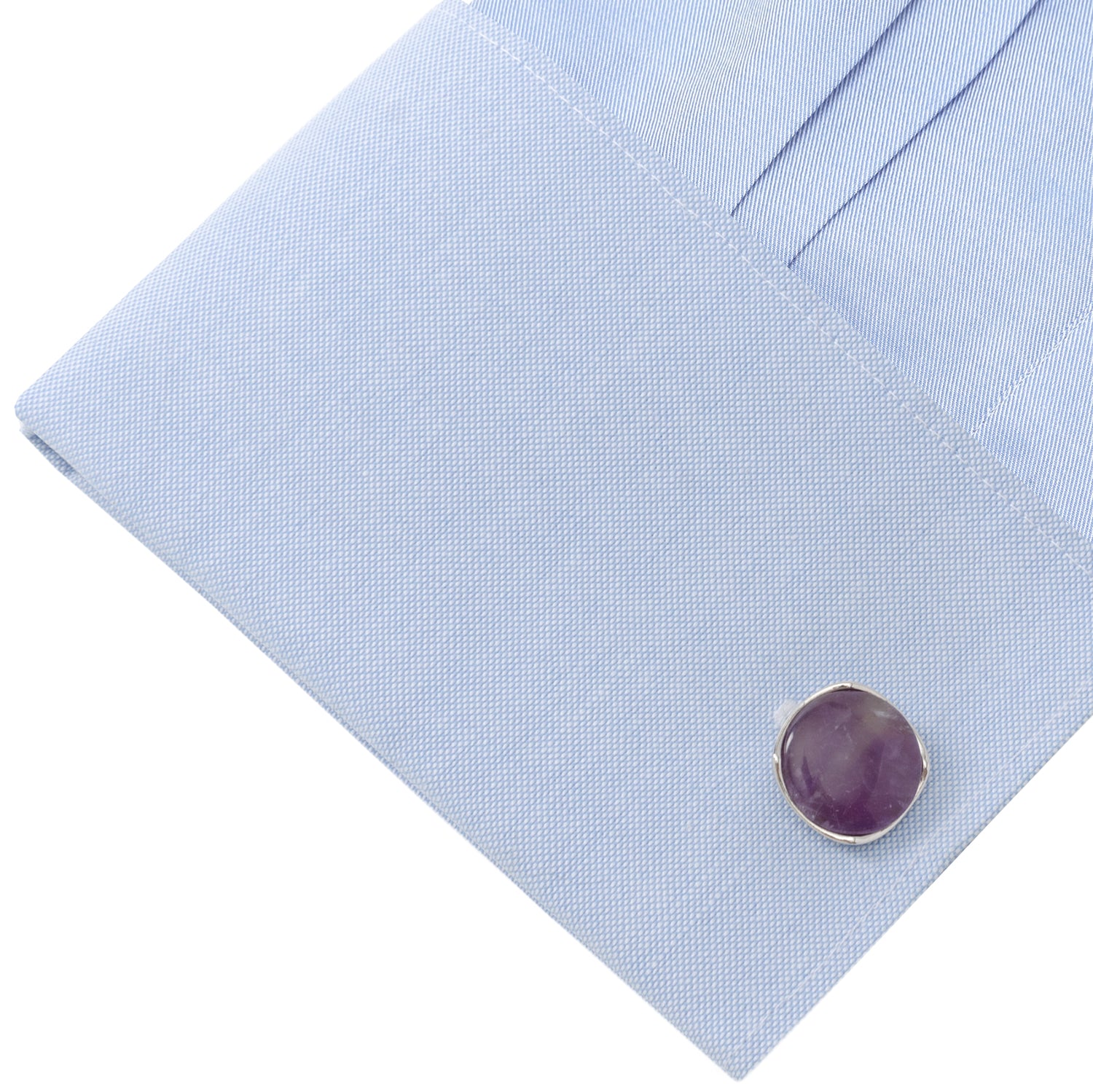 Sterling Silver Classic Formal Amethyst Cufflinks
Image 3