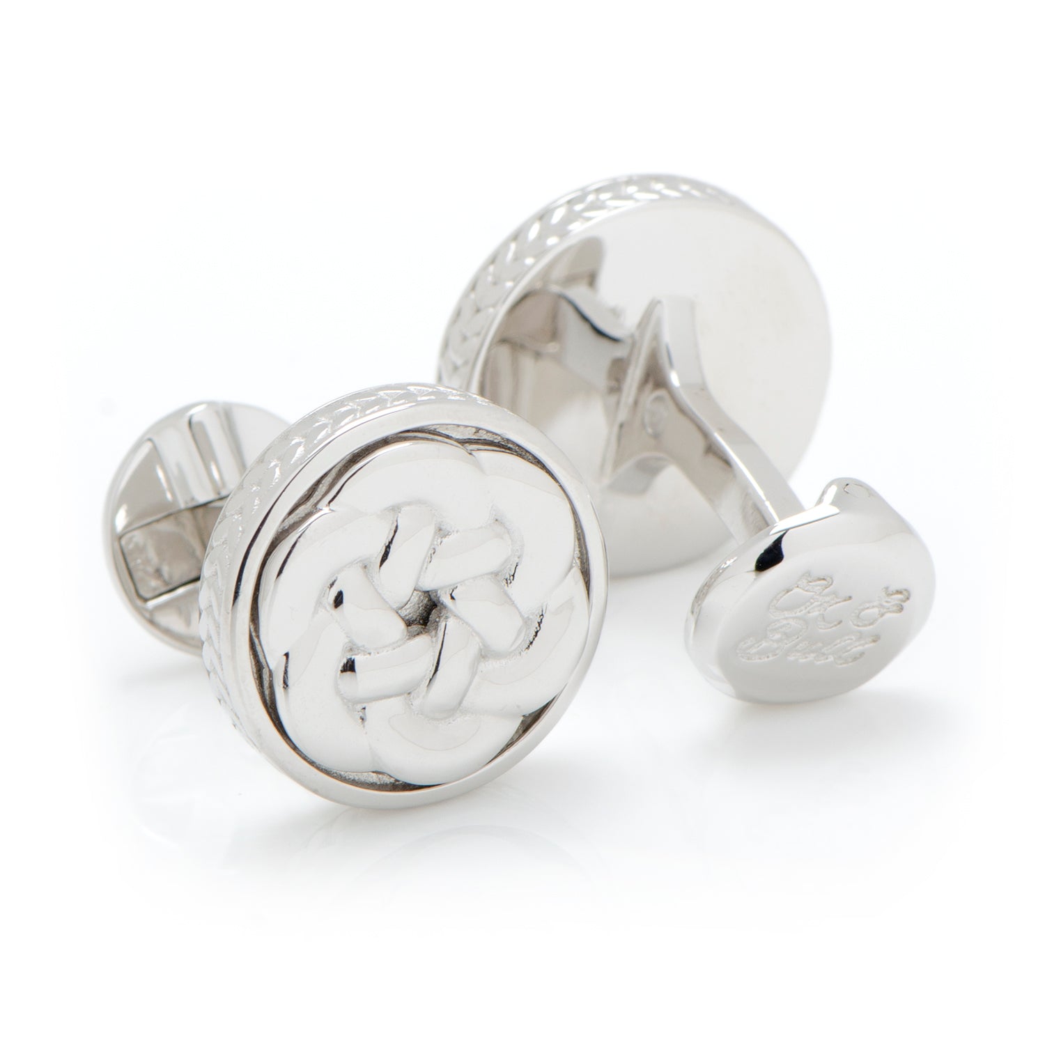 Sterling Silver Woven Cufflinks