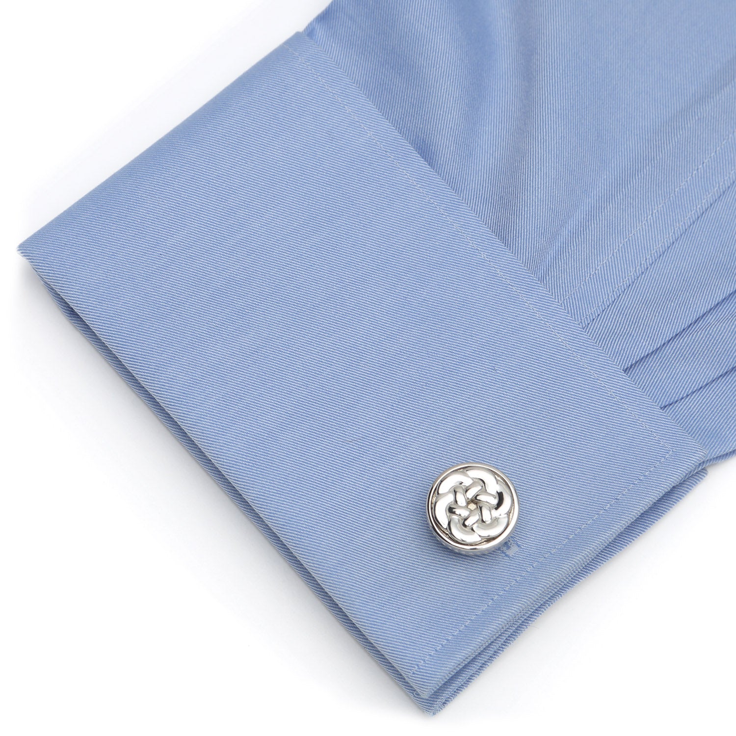 Sterling Silver Woven Cufflinks