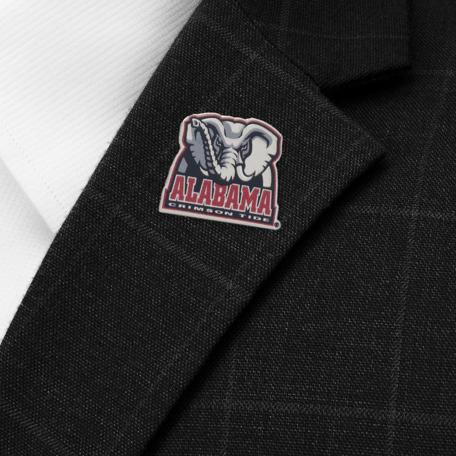 Alabama University Elephant Mascot Lapel Pin Image 2