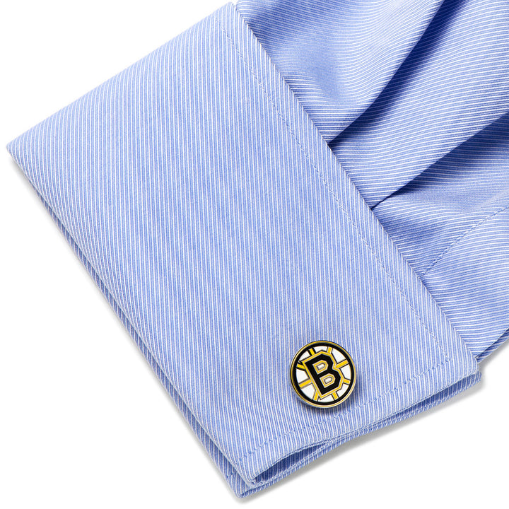 Boston Bruins Cufflinks & Tie Bar Gift Set Image 8