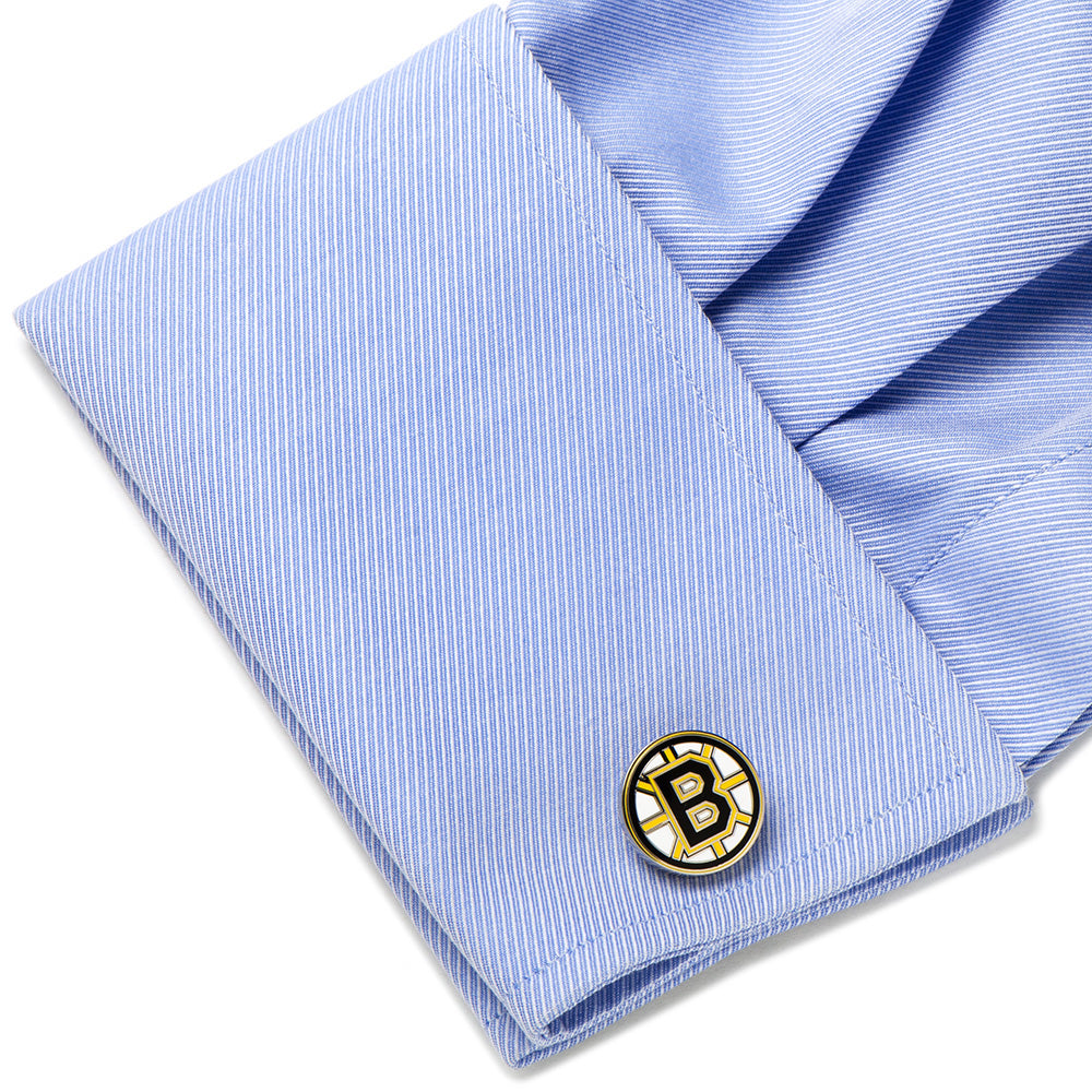 NHL Boston Bruins Cufflinks & Tie Clip Gift Set Image 8