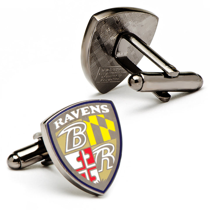 Baltimore Ravens Shield Cufflinks and Tie Bar Gift Set Image 4