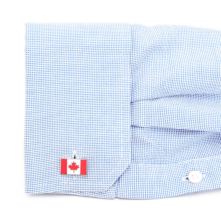 Canadian Flag Cufflinks Image 2