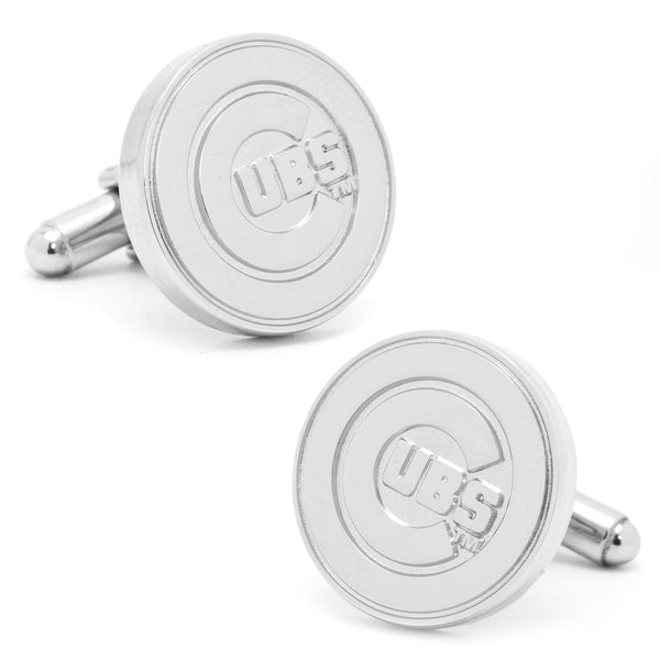 Silver Edition Cubs Cufflinks Image 1