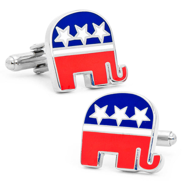 Republican Elephant Cufflinks Image 1