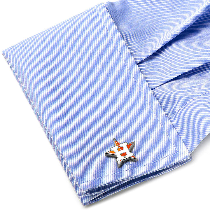 Houston Astros Cufflinks and Tie Bar Gift Set Image 7
