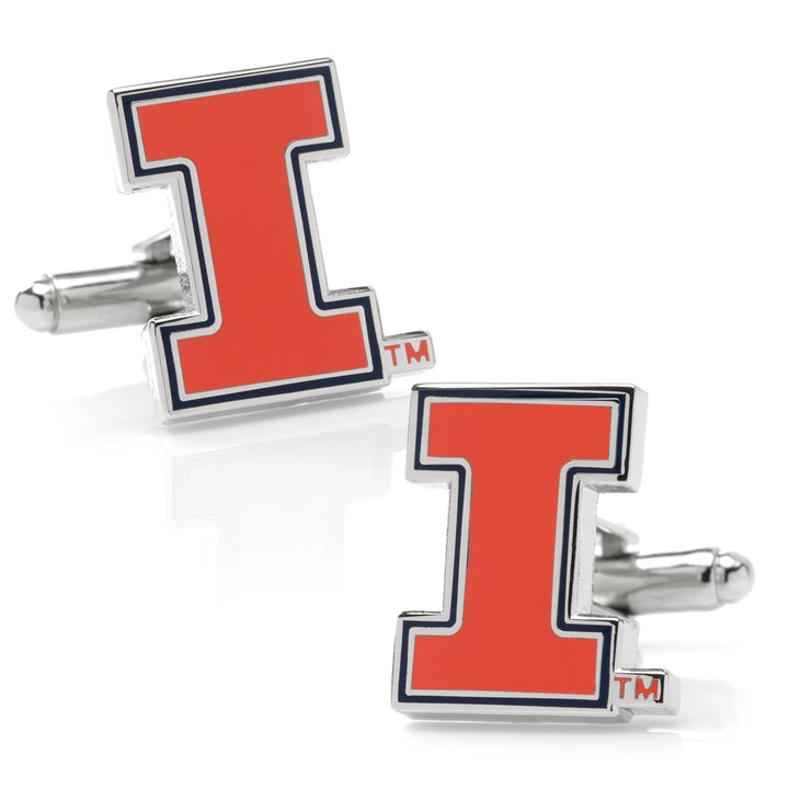 University of Illinois Fighting Illini Cufflinks and Tie Bar Gift Set Image 3