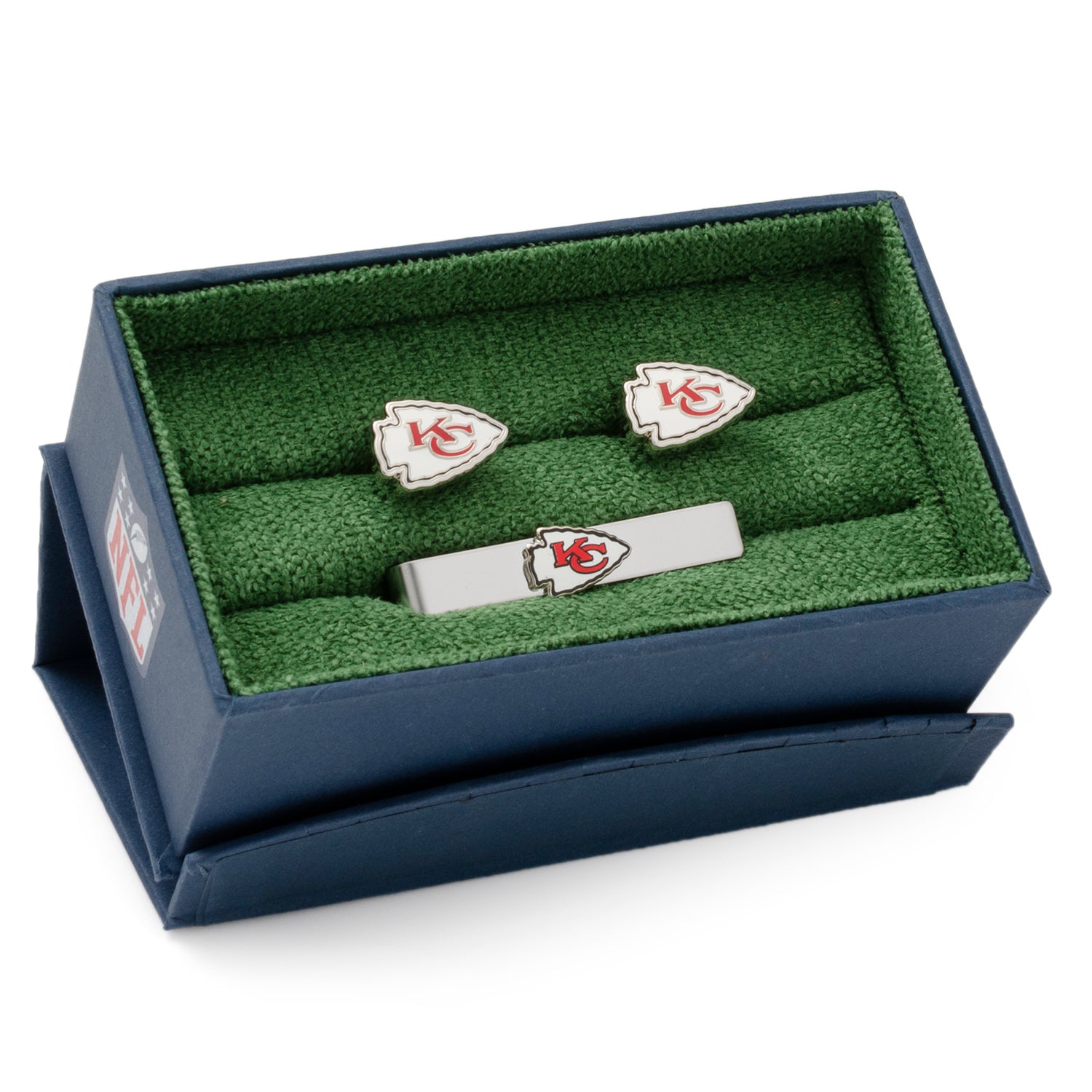 Kansas City Chiefs Cufflinks and Tie Clip Gift Set Image 2