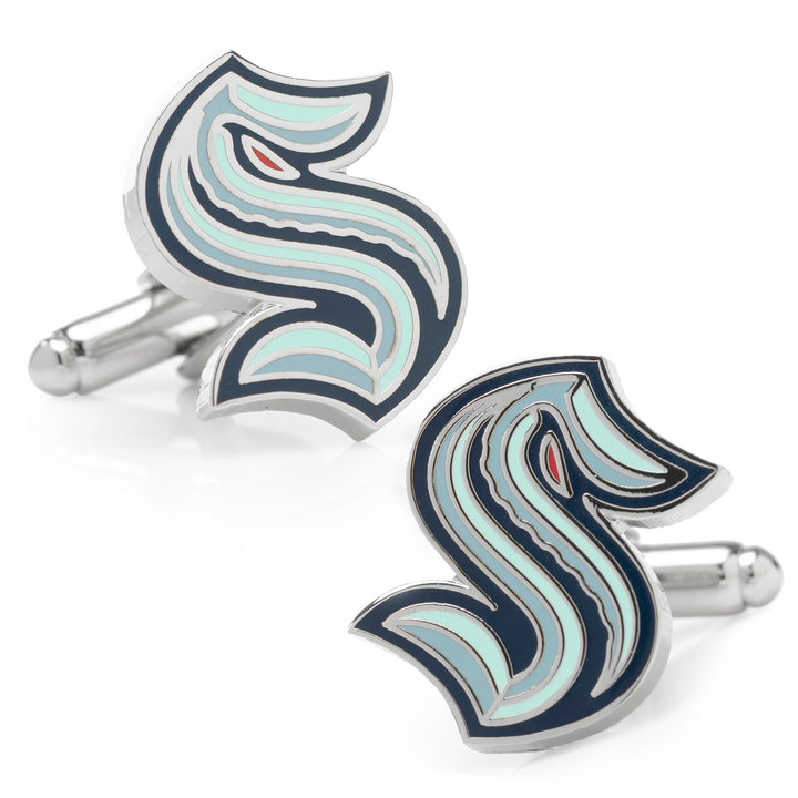 Seattle Kraken Cufflinks & Tie Clip Gift Set Image 3