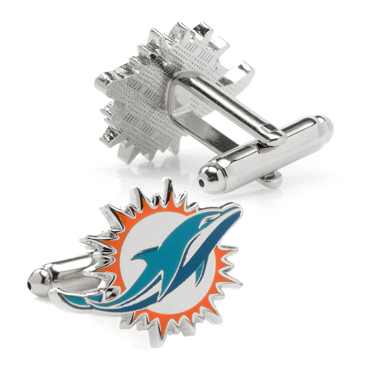 Miami Dolphins Cufflinks and Tie Bar Gift Set Image 4