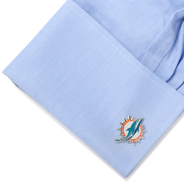 Miami Dolphins Cufflinks and Tie Bar Gift Set Image 6