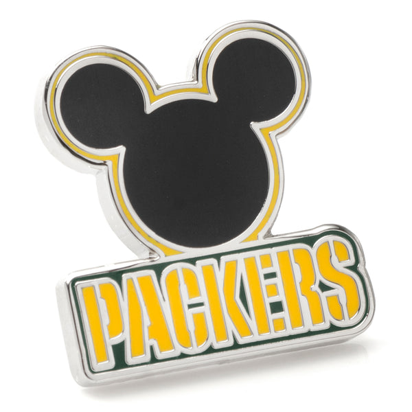 Mickey & Green Bay Packers Lapel Pin Image 1