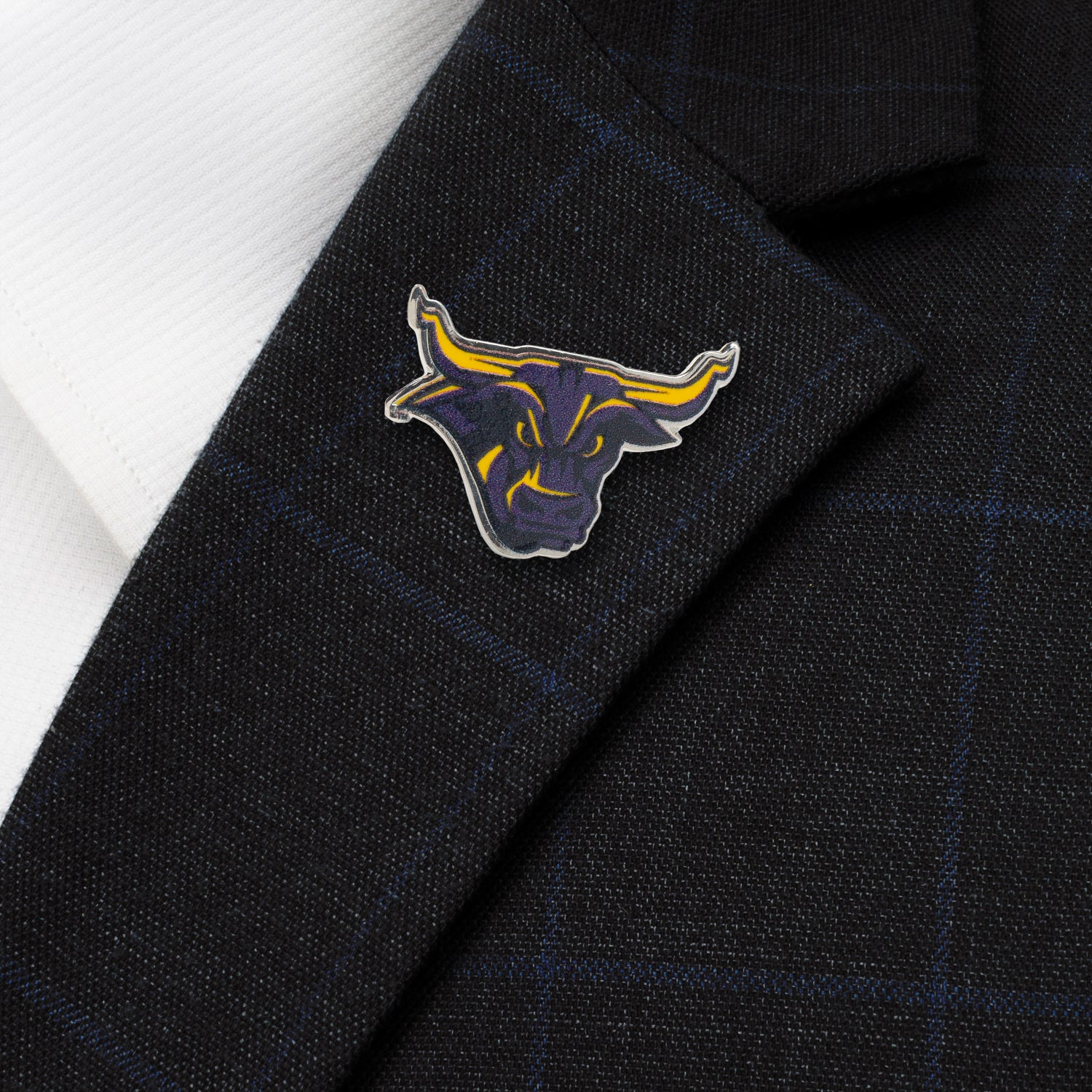 Mankato State Stomper Mascot Lapel Pin Image 2