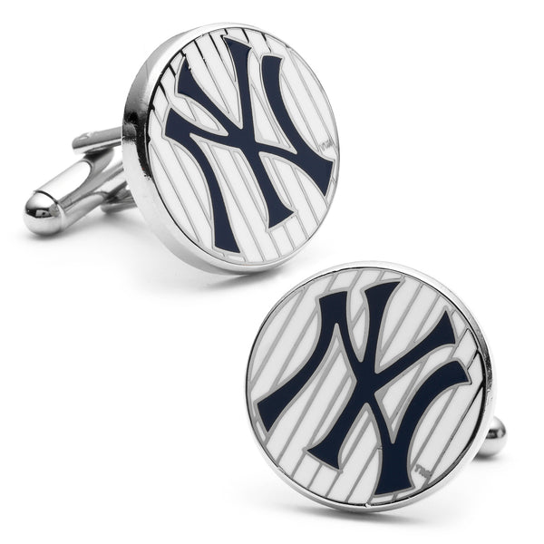 Yankees Pinstripe Cufflinks Image 1